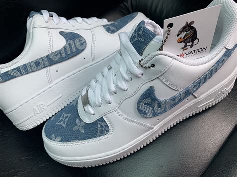 custom louis vuitton denim af1